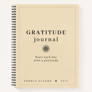 Minimalist Gold Gratitude Journal