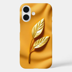 Minimalist Gold Leaf iPhone Case