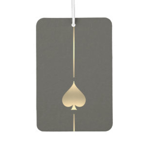 Minimalist Gold Spade Symbol Air Freshener