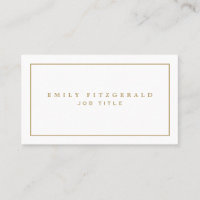 Minimalist Gold Typography and border