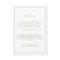 Minimalist Gold Typography Wedding Details