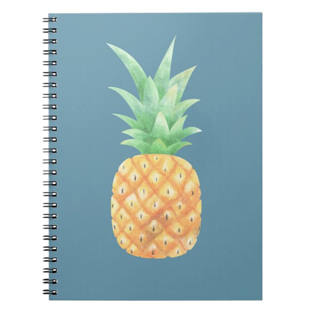 Minimalist Golden Pineapple Notebook (Front)