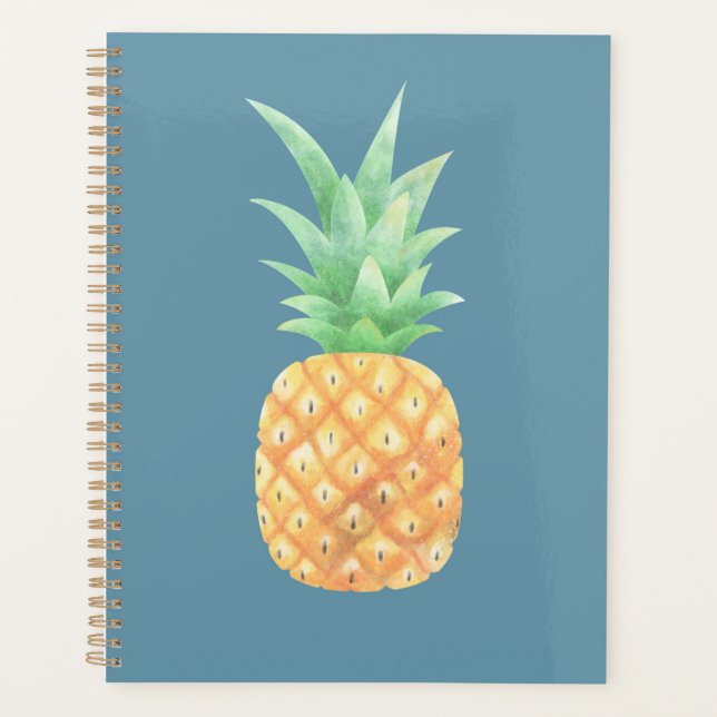Minimalist Golden Pineapple Planner (Front)