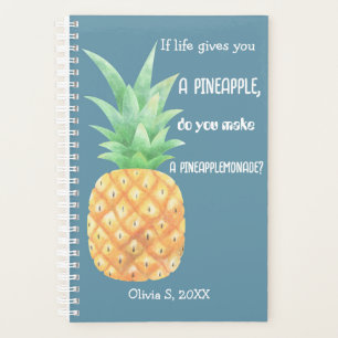 Minimalist Golden Pineapple Planner