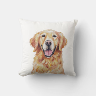 Minimalist Golden Retriever Dog Inspired  Throw P Pillow