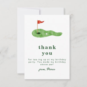 Minimalist Golf Thank You Card