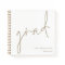 Minimalist Grad Gold Script Graduate Guest Book