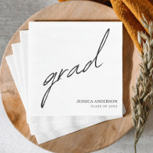 Minimalist Grad Party Personalized Graduation