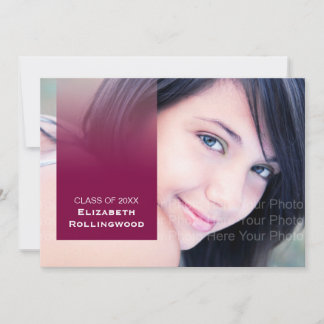 Minimalist Gradient Block: Red Invitation