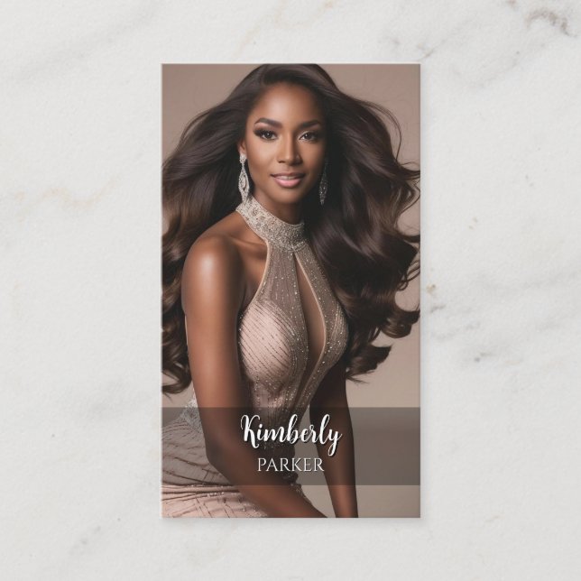 Minimalist Gradient Business Card (Front)