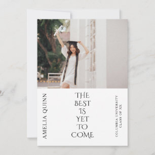 Minimalist Graduation Announcement Card