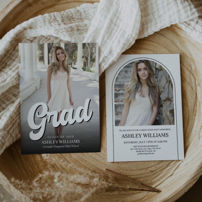 Minimalist Graduation Party Photo Invitation (Creator Uploaded)