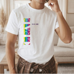 Minimalist graduation stripe pattern T-Shirt
