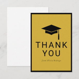 Minimalist Graduation Thank You Card for Friends