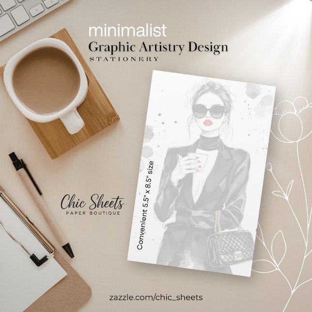 Minimalist Graphic Artistry Design Stationery (Creator Uploaded)