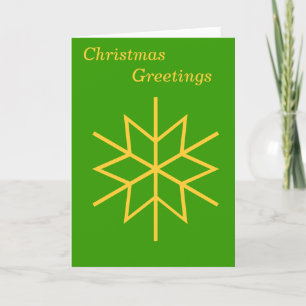 minimalist graphic design gold star for christmas holiday card
