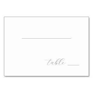 Minimalist Gray Line Table Marker Number