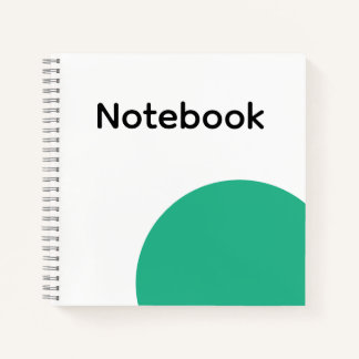 Minimalist Green Circle Notebook 