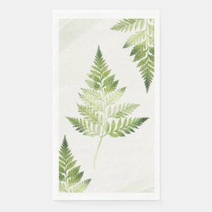 Minimalist Green Fern Napkin