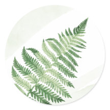 Minimalist Green Fern Wedding