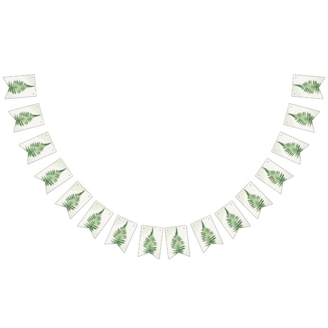 Minimalist Green Fern Wedding Sign (All)