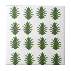 Minimalist Green Leaf Botanical Paper Plate Tile