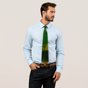 Minimalist Green Modern Art Abstract Tie