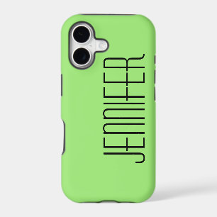 Minimalist, Green, Personalized Jumbo Name