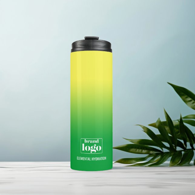 Minimalist Green Yellow Gradient Elemental Logo Thermal Tumbler (Creator Uploaded)
