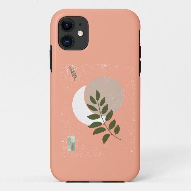 Minimalist Greenery Art Case-Mate iPhone Case (Back)