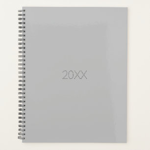 Minimalist grey and black typography custom year planner