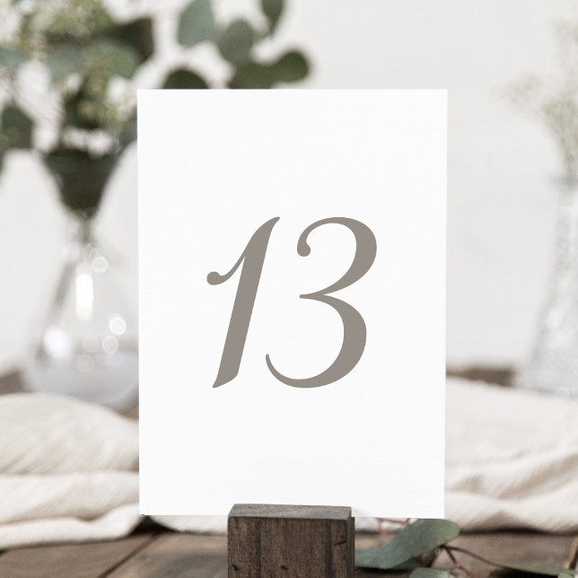 Minimalist Grey Colour Table Number 13 (Creator Uploaded)