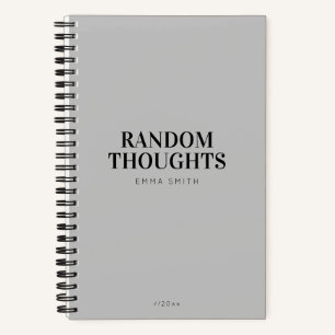 Minimalist Grey Notebook