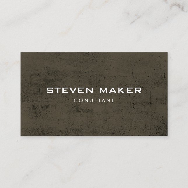 Minimalist Grunge Business Card (Front)