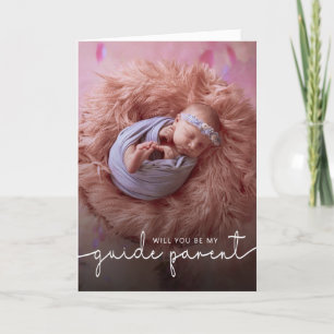 Minimalist Guide Parent Photo Proposal Card