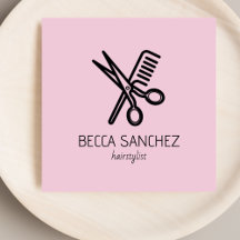 Minimalist hairstylist hairdresser