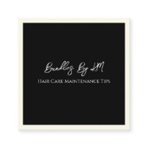 Minimalist Hairstylist Wig Bundle Maintenance Card