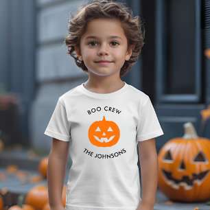 Minimalist Halloween Boo Crew – Personalized Toddler T-shirt