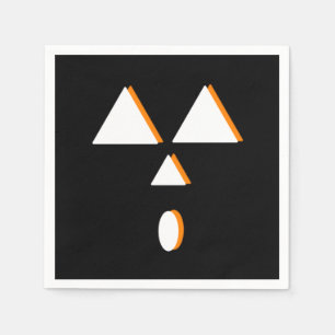 Minimalist Halloween Pumpkin Carving Party Napkin