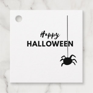 Minimalist Halloween Spider Favour Tags