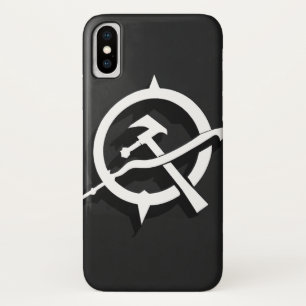Minimalist Hammer and Sickle - Black & White Case-Mate iPhone Case