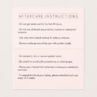 Minimalist Hand and Lashes Logo Pink Aftercare