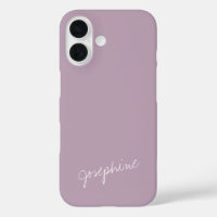 Minimalist Hand Lettering Name Dusty Lilac Custom 