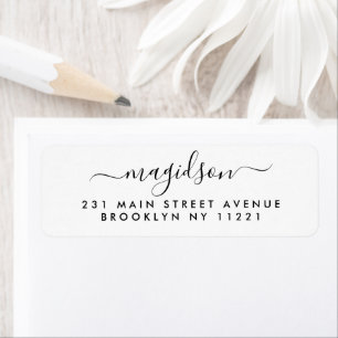 Minimalist Hand-written Elegant Script Family Name
