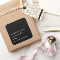 Minimalist Handmade Especially For You Black White
