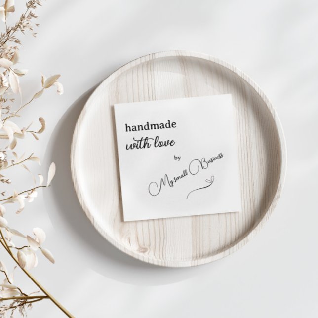 Minimalist Handmade with Love Thank You Enclosure Card (Creator Uploaded)