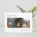 Minimalist Handwritten Script Multi Photo Four Holiday Card<br><div class="desc">Minimalist Handwritten Script Multi Photo Four Holiday Card</div>