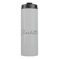 Minimalist Handwritten Script Name Grey
