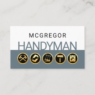 Minimalist Handyman Tools Layer Business Card