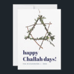 Minimalist Hanukkah Star Watercolor Wreath Blue Holiday Card<br><div class="desc">© Gorjo Designs. Made for you via the Zazzle platform.

// Need help customizing your design? Got other ideas? Feel free to contact me (Zoe) directly via the contact button below.</div>